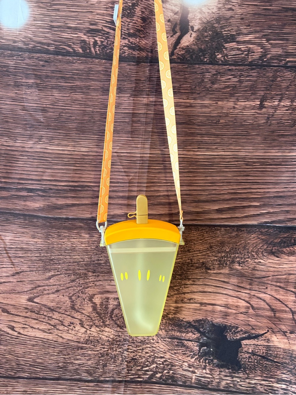 Yellow lemon themed Crossbody Water Bottle Holder - Home Accents